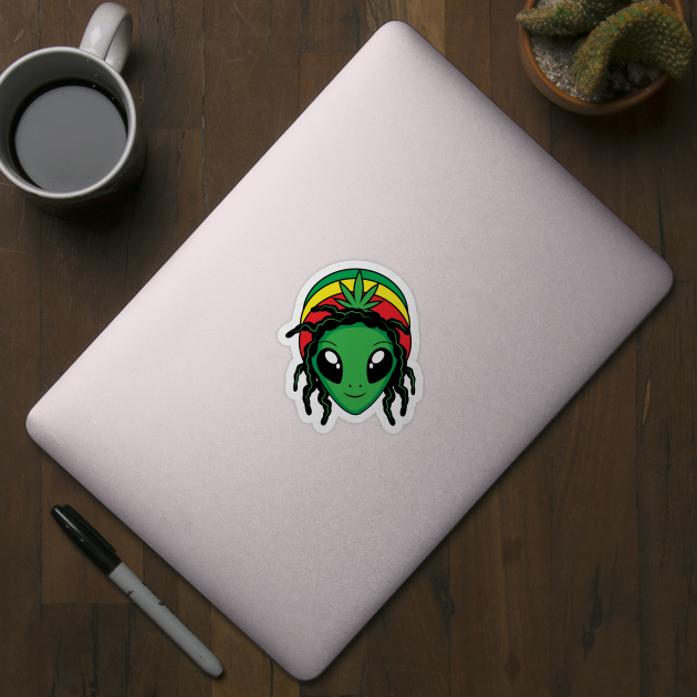 Rasta Alien by MightyShroom